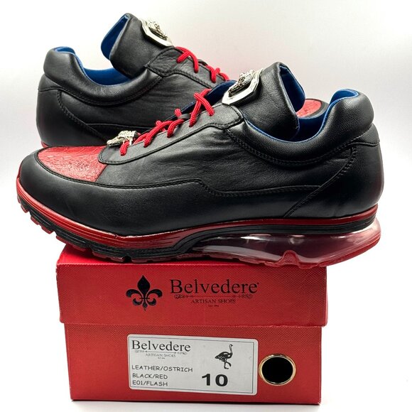 Authentic Belvedere Genuine Ostrich Sneakers - Picture 1 of 14